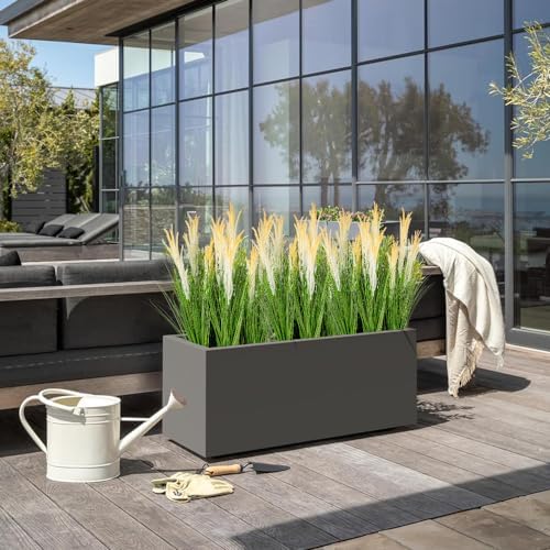 6PCS Artificial Onion Grass Fake Tall Grass for Indoor Outdoor Decor