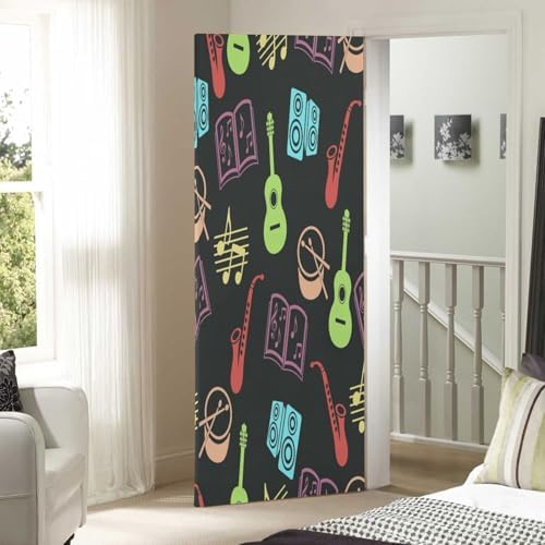 Susiyo Musical Vector Halloween Door Cover 32x79in