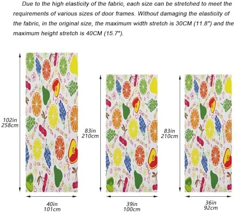 Susiyo Colorful Fruit Lemon Halloween Door Cover