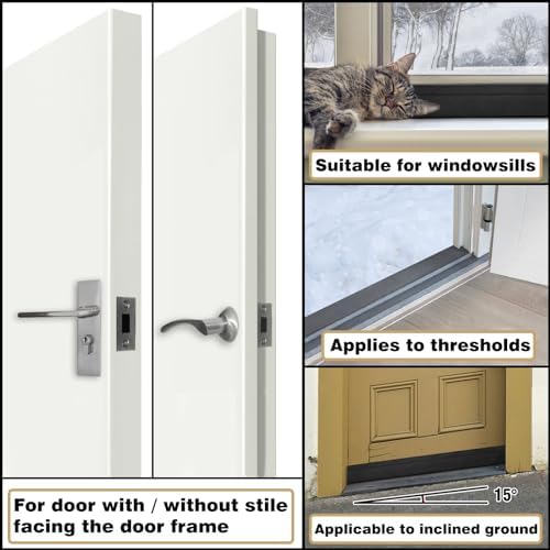 BKSAI Under Door Draft Stopper 39 Inches No Adhesive
