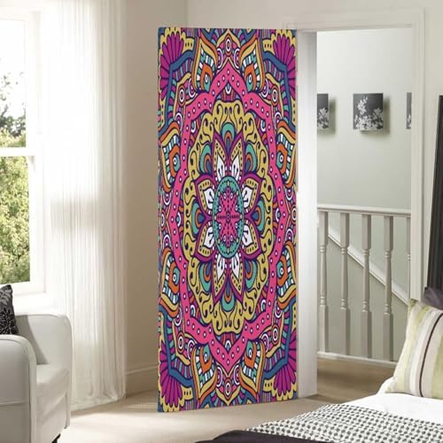 Susiyo Flower Mandalas Purple Halloween Door Cover