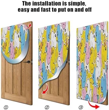 Susiyo Duck Halloween Door Cover 32x79 in