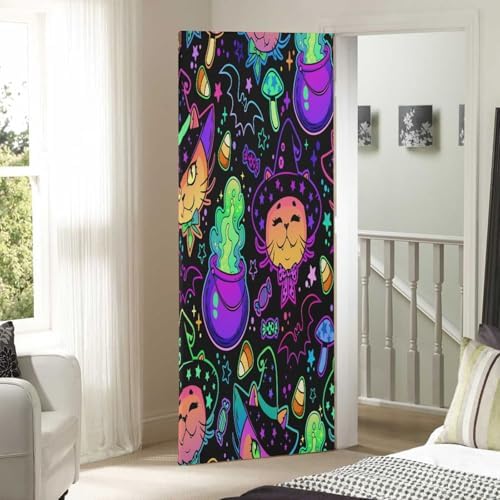 Susiyo Cute Cats Halloween Door Cover 32x79 In