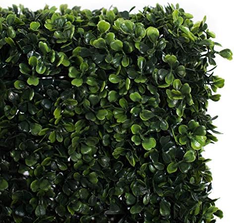 Vickerman Artificial Boxwood Hedge 48x12x48 UV Resistant Indoor Outdoor Decoration