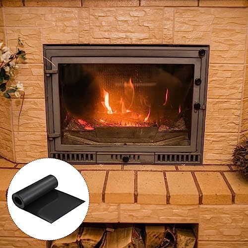 YOKIVE 2 Pcs Magnetic Fireplace Draft Stopper Black 36x4