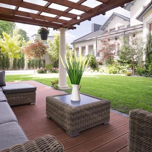 32 Inch Tall Foxtail Reed Artificial Plant 6 Pack UV Resistant Indoor Outdoor Decor