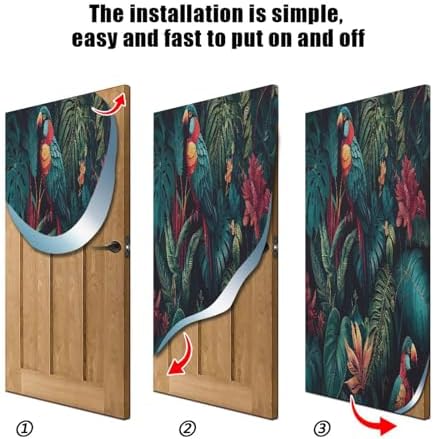 Susiyo Lush Vegetation Halloween Door Cover 32x79 In