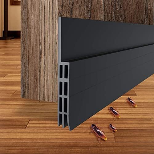 Ohuhu Door Draft Stopper Weather Strip 39 L x2 W Black