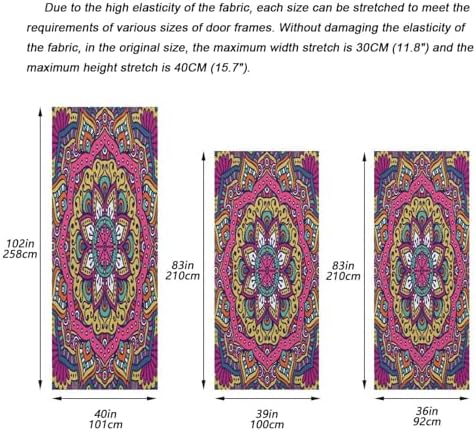 Susiyo Flower Mandalas Purple Halloween Door Cover