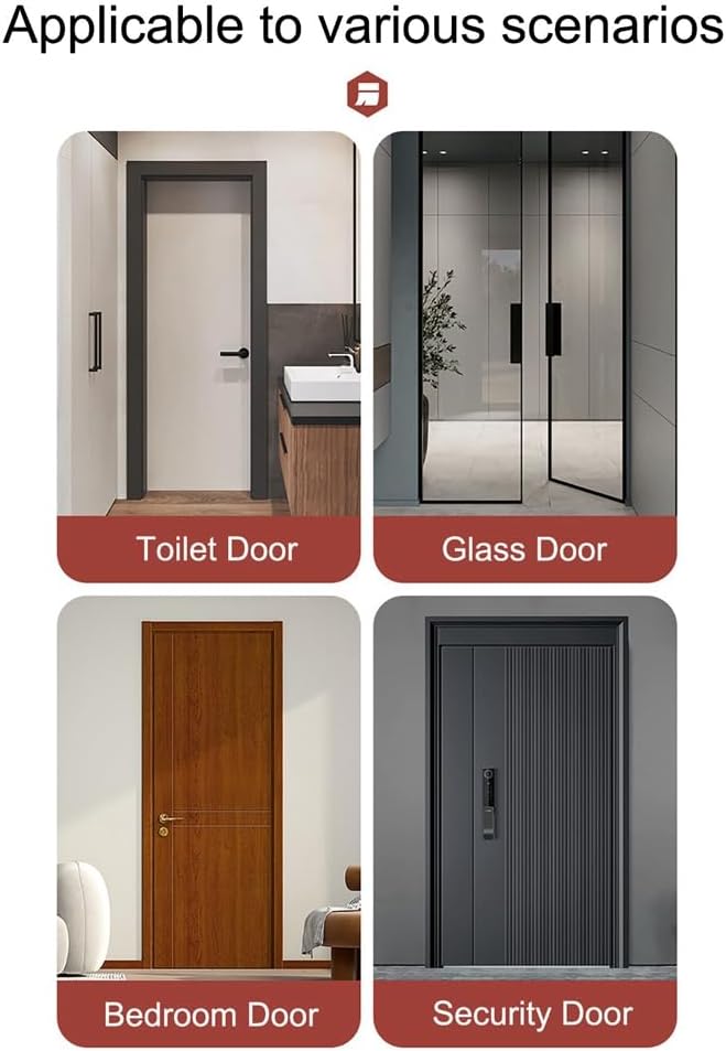 Lifeuping Door Draft Stopper 39in Black TPE Weather Stripping for Exterior and Interior Doors