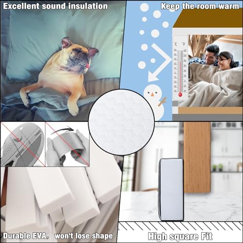 BKSAI Under Door Draft Stopper 39 Inches No Adhesive