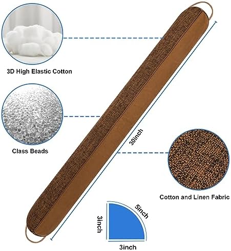 NABOWAN 30 Inch Weighted Draft Stopper Door Blocker