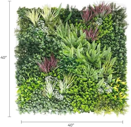 Luxury Urban Greenery Artificial Wall Panels 40x40 Inches