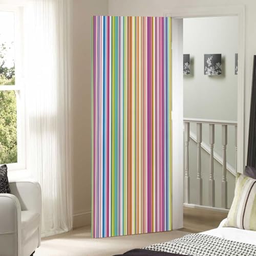Susiyo Abstract Colorful Striped Halloween Door Cover