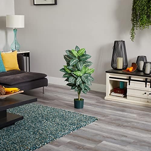 Nearly Natural 3ft Zebra Silk Plant 1