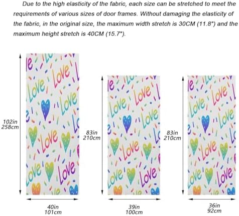 Susiyo Abstract Rainbow Halloween Door Cover 1