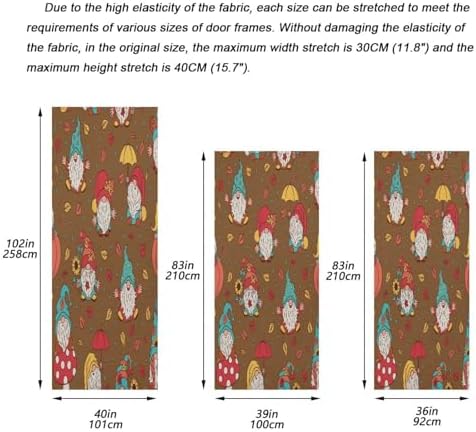 Susiyo Cute Gnomes Fall Halloween Door Cover