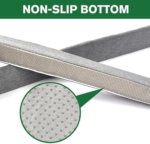 2 Pack Sliding Door Draft Blocker Stopper for Patio Sunroom Double Doors