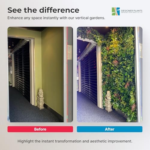 Luxury Urban Greenery Artificial Wall Panels 40x40 Inches