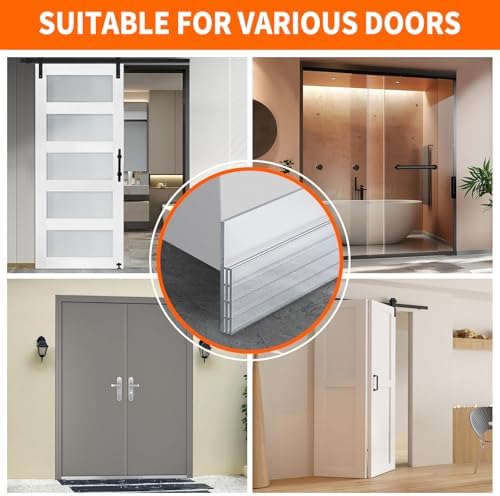 Silicone Door Draft Stopper Transparent Weather Stripping for Windproof and Sound Insulation