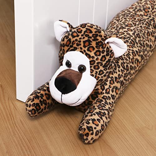 36 Inch Leopard Animal Draft Stopper for Door and Window