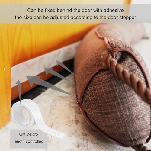 WiseTigris Door Draft Stopper Weather Stripping Noise Blocker 32 Inch Brown