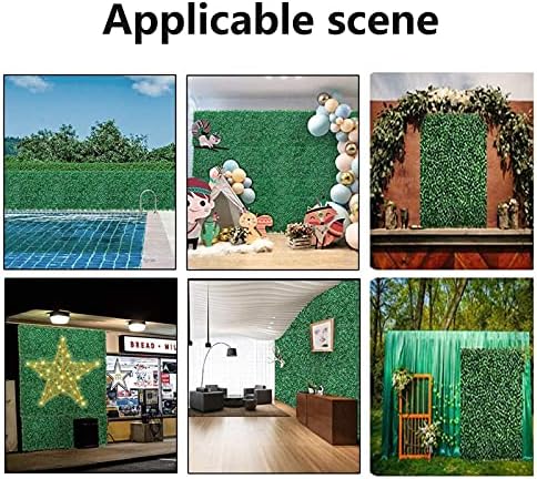 Faux Boxwood Hedge Panels 24pcs for Indoor and Outdoor Decor