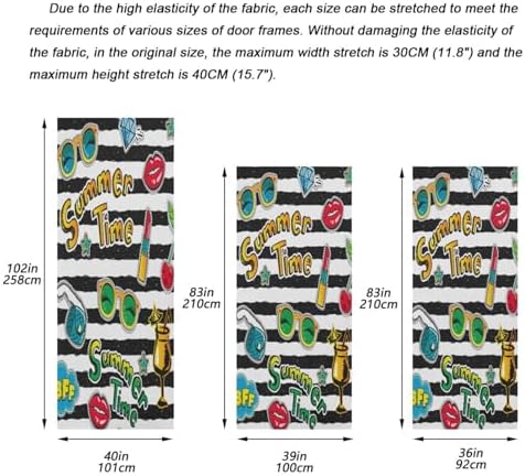 Susiyo Halloween Door Cover for Home Party Decor 32x79 in