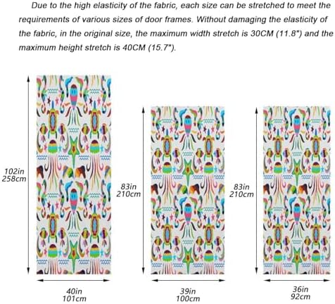 Susiyo Colorful Tortoise Fish Halloween Door Cover