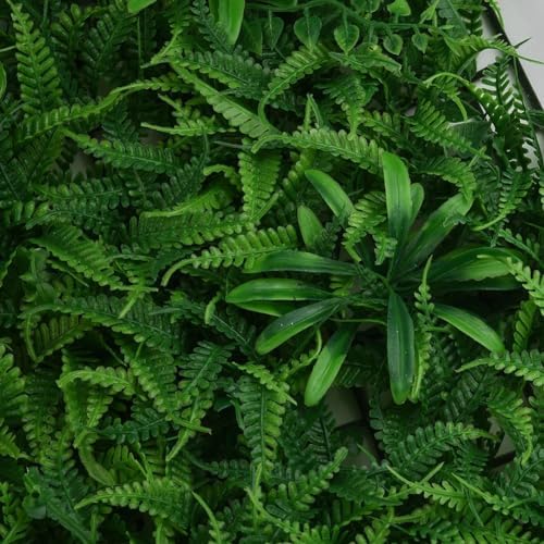 SAITOM Artificial Plant Mat Greenery Wall Decor