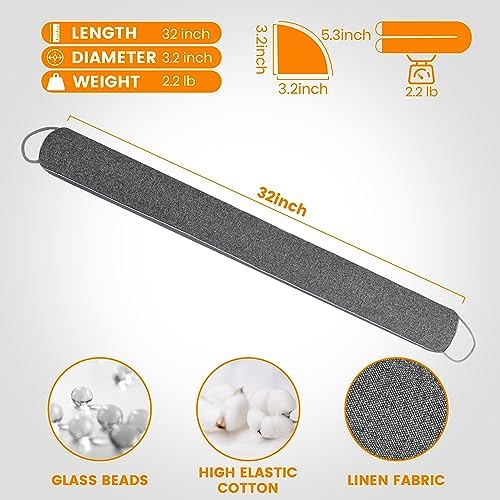 TORRAMI 32 Inch Heavy Draft Stopper Dark Gray