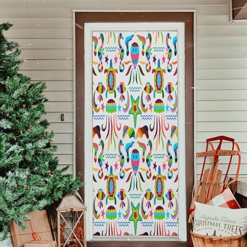 Susiyo Colorful Tortoise Fish Halloween Door Cover