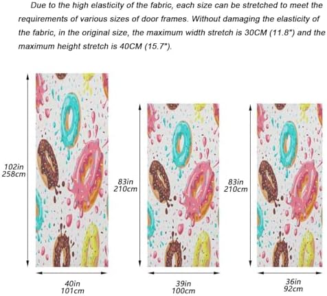 Susiyo Cute Donut Halloween Door Cover 32x79 in