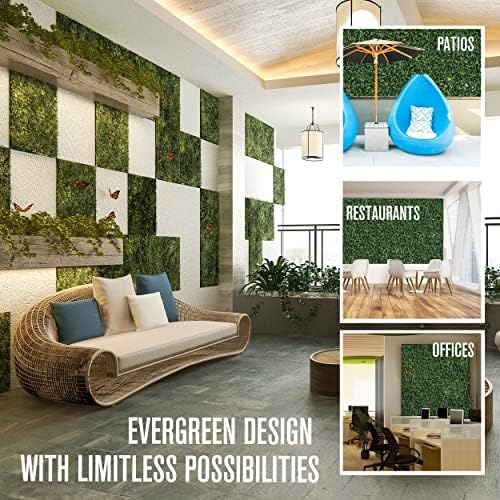 Houseables Artificial Grass Wall 20x20 12 Pack