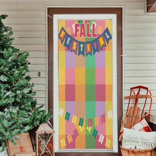 Susiyo Fancy Letters Halloween Door Cover 32x79
