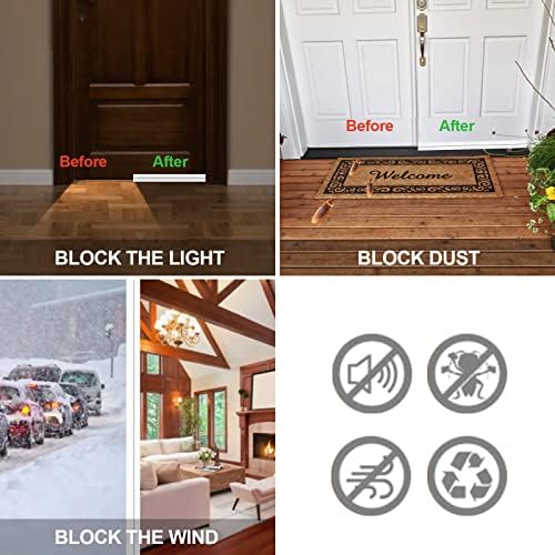 Pehoto Door Draft Stopper 39 Inch Weather Stripping
