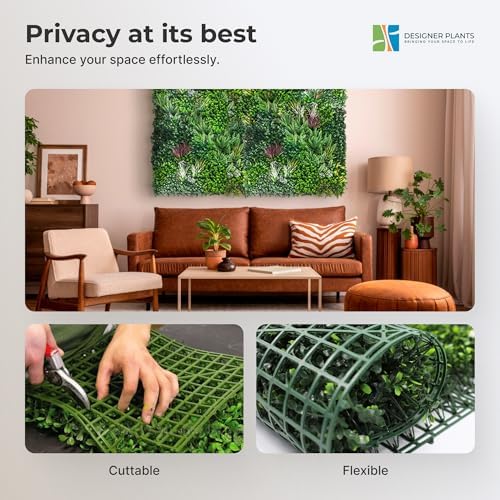 Luxury Urban Greenery Artificial Wall Panels 40x40 Inches
