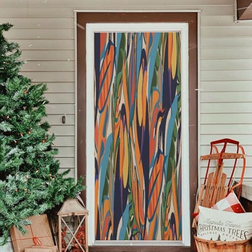 Susiyo Retro Toucan Halloween Door Cover 32x79 in