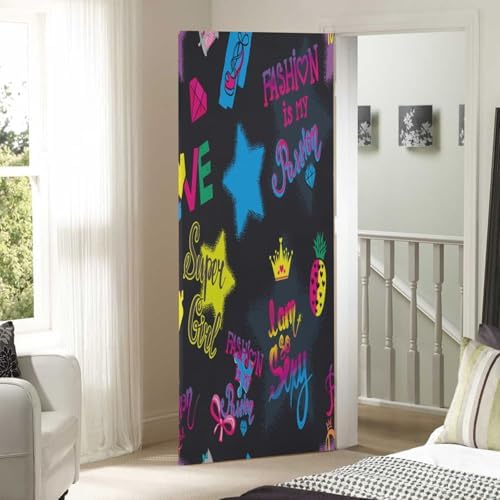 Susiyo Super Girl Halloween Door Cover 32x79 in