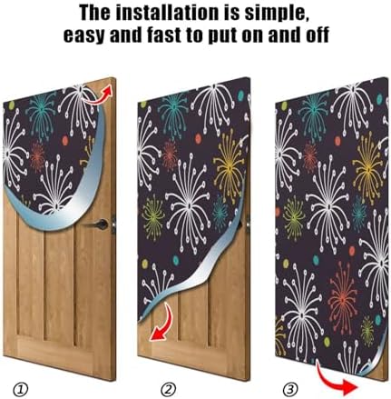 Susiyo Endless Floral Halloween Door Cover Stretch Fabric