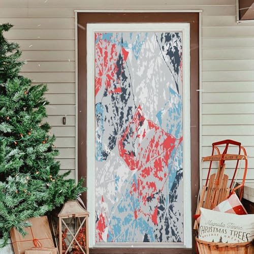 Susiyo Colorful Leaves Halloween Door Cover 32x79in