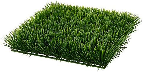 Vickerman 11 Inch Artificial Green Grass Matt - 2 Pack UV Resistant