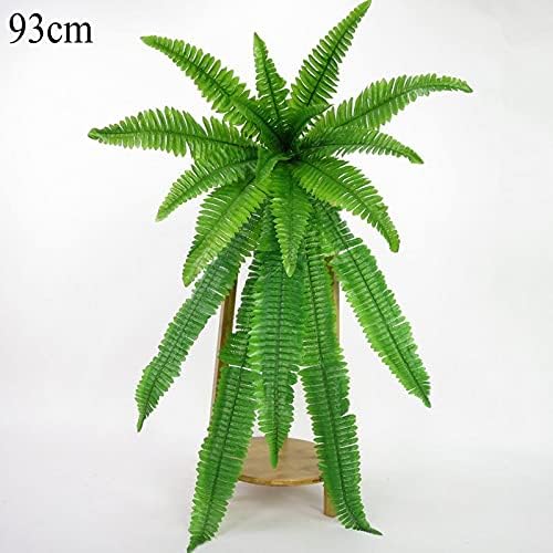 HXSCOO Hanging Plants Artificial Fern Greenery Wall Plant Silk Hedge Large 93cm