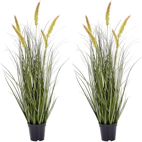 Ttranewsoo Green Onions Fake Plants 36 2 Pack