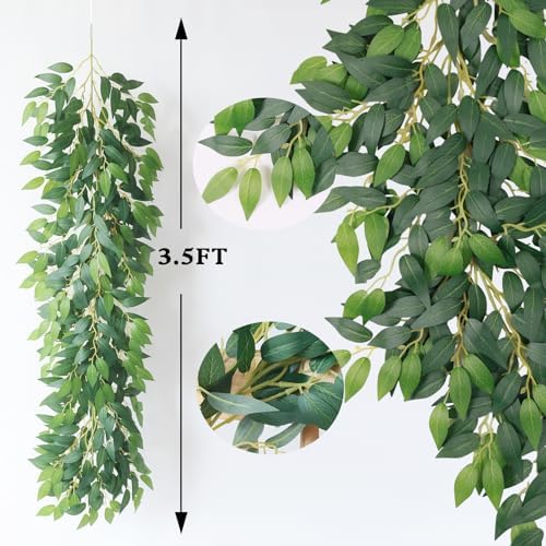Mizii Artificial Vine Garland 35 Feet Realistic Greenery Decor