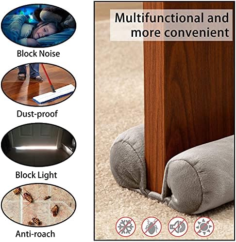 DreamQuil Twin Door Draft Stopper with Velcro