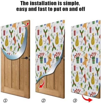 Susiyo Christmas Door Cover Stretch Fabric Party Decoration