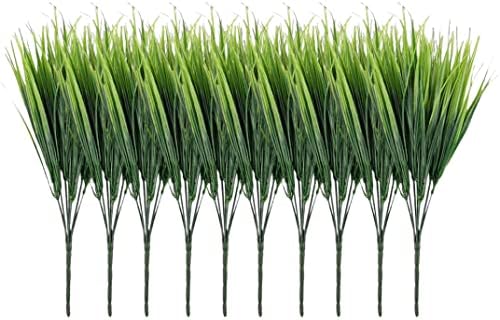 Faux Grass Artificial Plants 10PCS 16Inch for Home Decor