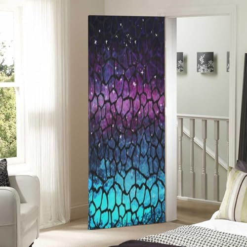 Susiyo Dark Giraffe Halloween Door Cover - 32x79 in Stretch Fabric Backdrop