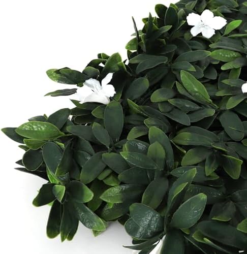 3rd Street Inn Artificial Hedge Wall Panel - 12 Panels White Cuckoo Flower